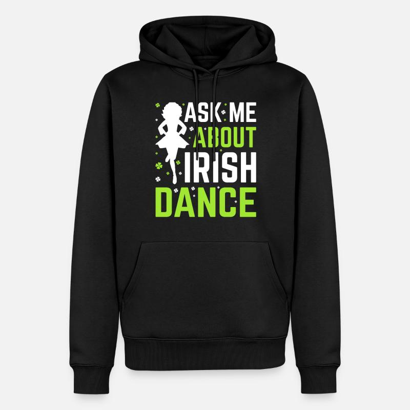 Danse irlandaise Danse irlandaise - Sweat à capuche Premium bio Homme - noir