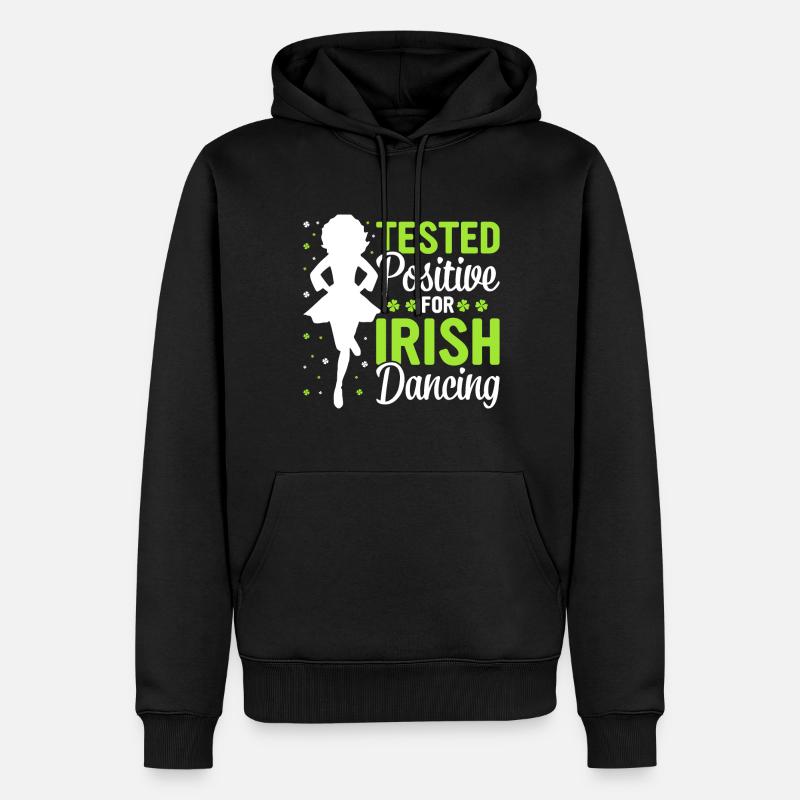 Irischer Tanz Irisches Tanzen - Männer Premium Bio Hoodie - Schwarz