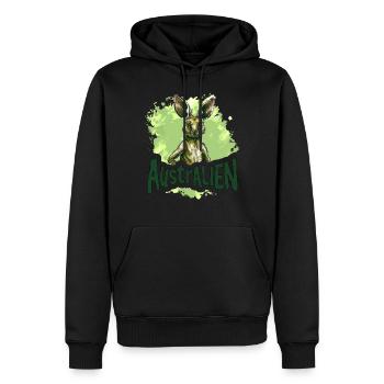 ausAustralia Roo Aussie Funny Australien Kangourou - Sweat à capuche Premium bio Homme - noir - Devant - Nico (187cm)