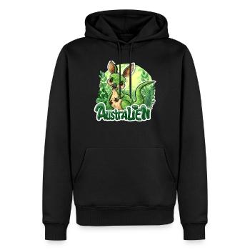 ausAustralia Roo Aussie Funny Australien Kangourou - Sweat à capuche Premium bio Homme - noir - Devant - Nico (187cm)
