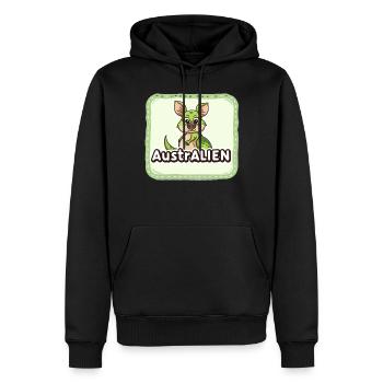 ausAustralia Roo Aussie Funny Australien Kangourou - Sweat à capuche Premium bio Homme - noir - Devant - Nico (187cm)