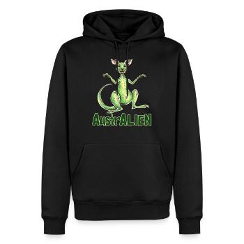 ausAustralia Roo Aussie Funny Australien Kangourou - Sweat à capuche Premium bio Homme - noir - Devant - Nico (187cm)