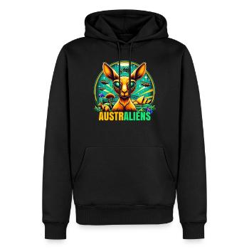 ausAustralia Roo Aussie Funny Australien Kangourou - Sweat à capuche Premium bio Homme - noir - Devant - Nico (187cm)