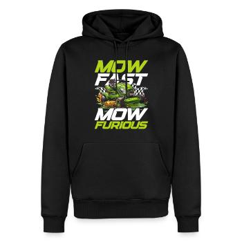 Rasenmäherrennen Mow Fast Mow Furious - Männer Premium Bio Hoodie - Schwarz - Vorne - Nico (187cm)