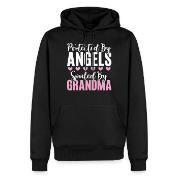 Cadeaux de petite-fille - Sweat à capuche Premium bio Homme - noir - Devant - Nico (187cm)