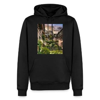 Beilstein, Allemagne - Sweat à capuche Premium bio Homme - noir - Devant - Nico (187cm)