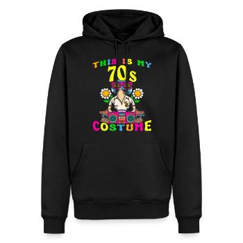 This Is My 70s Costume 70er Motto Party Kostüm - Männer Premium Bio Hoodie - Schwarz - Vorne - Nico (187cm)