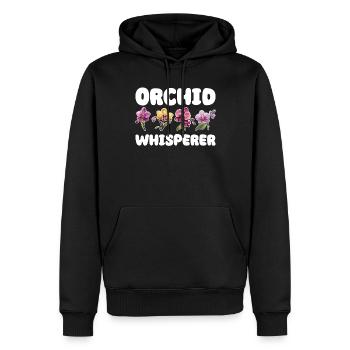 Orchid Whisperer Planzen Freund Orchideen - Männer Premium Bio Hoodie - Schwarz - Vorne - Nico (187cm)
