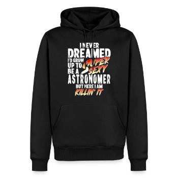 Super Sexy astronome astronomie cadeau - Sweat à capuche Premium bio Homme - noir - Devant - Nico (187cm)