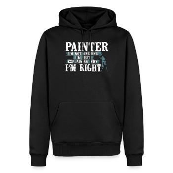 House Painter Decorator Painter - Männer Premium Bio Hoodie - Schwarz - Vorne - Nico (187cm)