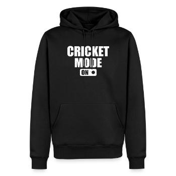 Cricketing Cricketer Cricket Player - Cricket Mode - Männer Premium Bio Hoodie - Schwarz - Vorne - Nico (187cm)