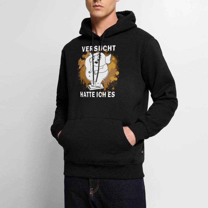J’AVAIS ESSAYÉ DE PERDRE DU POIDS Sweat à capuche Premium bio Homme