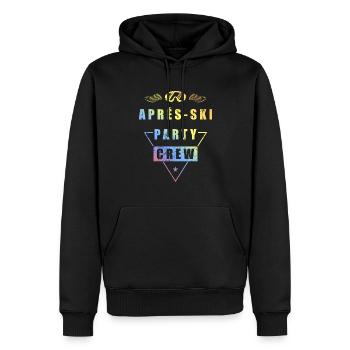 Apres Ski Team Spruch Bunt - Männer Premium Bio Hoodie - Schwarz - Vorne - Nico (187cm)