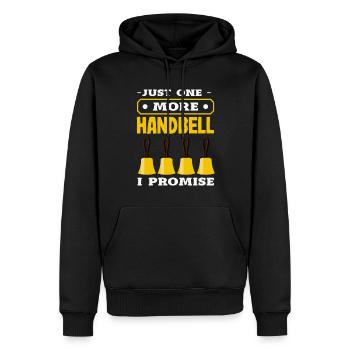 Choral Musical Instrument Hand Bell - Men’s Premium Organic Hoodie - black - Front - Nico (187cm)