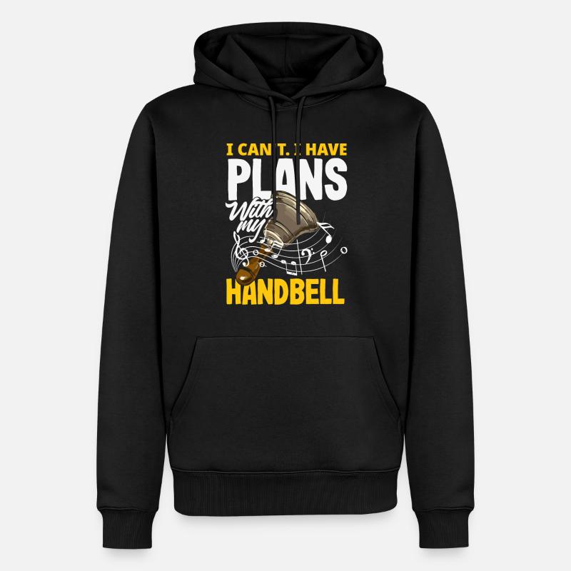 Chormusikinstrument Handglocke - Männer Premium Bio Hoodie - Schwarz
