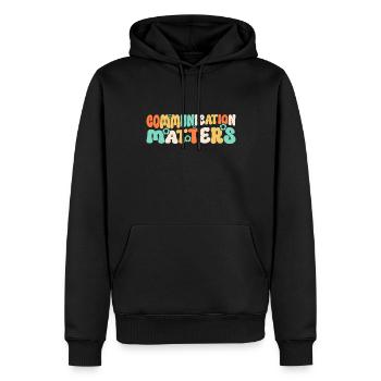Groovy Speech Language Pathologist SLP - Männer Premium Bio Hoodie - Schwarz - Vorne - Nico (187cm)