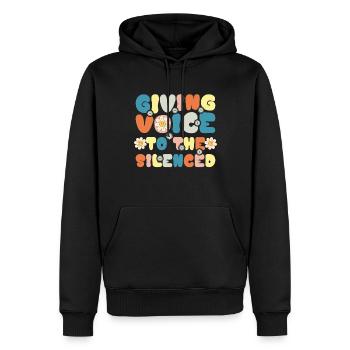 Groovy Speech Language Pathologist SLP - Männer Premium Bio Hoodie - Schwarz - Vorne - Nico (187cm)
