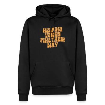 Groovy Speech Language Pathologist SLP - Männer Premium Bio Hoodie - Schwarz - Vorne - Nico (187cm)
