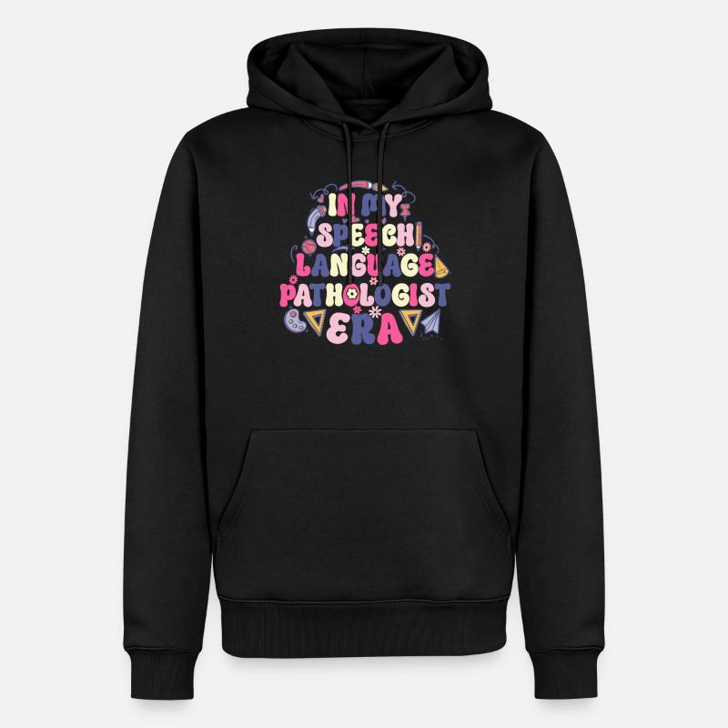Groovy Speech Language Pathologist SLP - Männer Premium Bio Hoodie - Schwarz