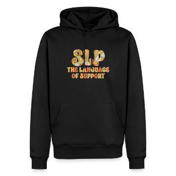 Groovy Speech Language Pathologist SLP - Männer Premium Bio Hoodie - Schwarz - Vorne - Nico (187cm)