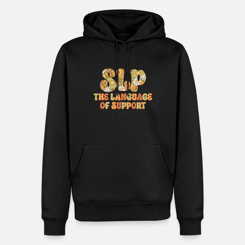 Groovy Speech Language Pathologist SLP - Men’s Premium Organic Hoodie - black