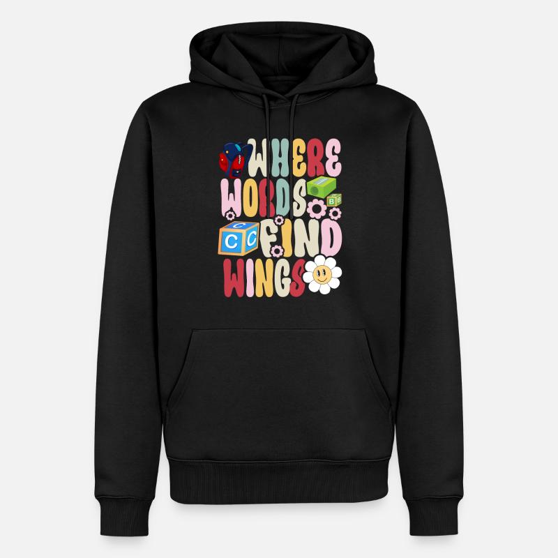 Groovy Speech Language Pathologist SLP - Männer Premium Bio Hoodie - Schwarz