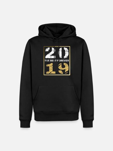 THE BEST FOREVER 2019 - Men’s Premium Organic Hoodie - black