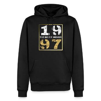 LE MEILLEUR POUR TOUJOURS 1997 - Sweat à capuche Premium bio Homme - noir - Devant - Nico (187cm)