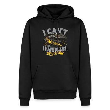 Model Airplane Model Airplane - Men’s Premium Organic Hoodie - black - Front - Nico (187cm)