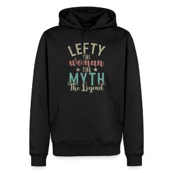 Left Handers Gifts - Männer Premium Bio Hoodie - Schwarz - Vorne - Nico (187cm)