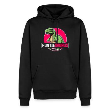 Tanteaurus T Rex dinosaure tante famille Saurus - Sweat à capuche Premium bio Homme - noir - Devant - Nico (187cm)