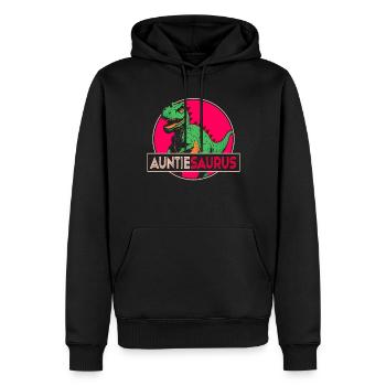 Tanteaurus T Rex dinosaure tante famille Saurus - Sweat à capuche Premium bio Homme - noir - Devant - Nico (187cm)