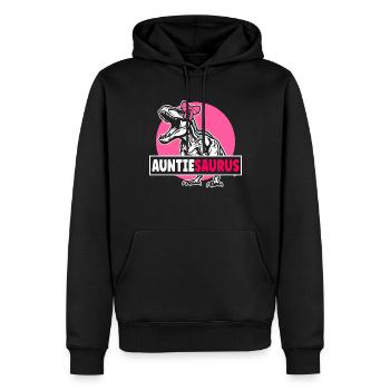 Tanteaurus T Rex dinosaure tante famille Saurus - Sweat à capuche Premium bio Homme - noir - Devant - Nico (187cm)