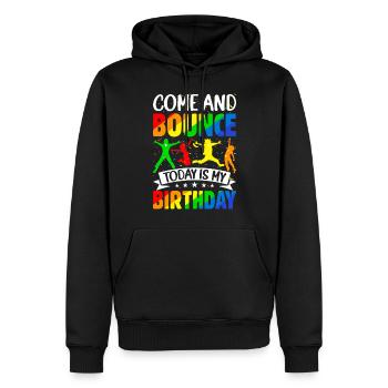 Trampolin Geburtstagsparty - Männer Premium Bio Hoodie - Schwarz - Vorne - Nico (187cm)