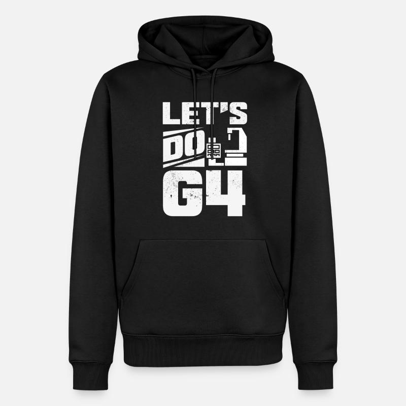 Machiniste CNC drôle - Sweat à capuche Premium bio Homme - noir