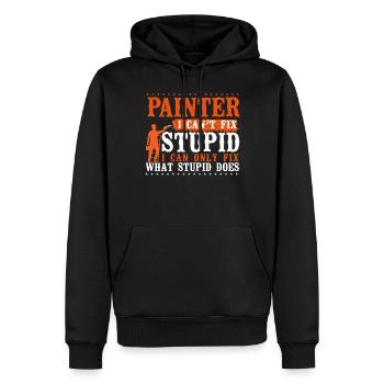 House Painter Decorator Painter I - Männer Premium Bio Hoodie - Schwarz - Vorne - Nico (187cm)