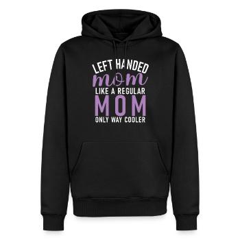 Left Handers Gifts - Men’s Premium Organic Hoodie - black - Front - Nico (187cm)