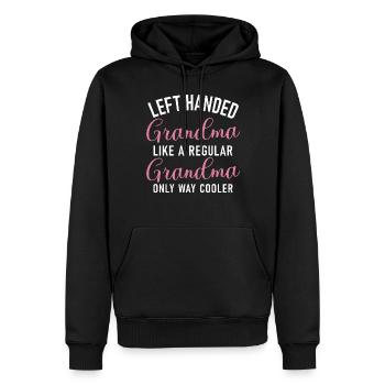 Left Handers Gifts - Männer Premium Bio Hoodie - Schwarz - Vorne - Nico (187cm)