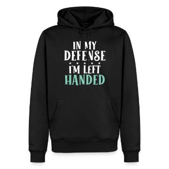 Left Handers Gifts - Männer Premium Bio Hoodie - Schwarz - Vorne - Nico (187cm)