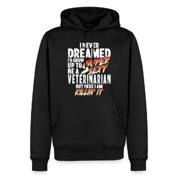 Cadeau vétérinaire vétérinaire super sexy - Sweat à capuche Premium bio Homme - noir - Devant - Nico (187cm)