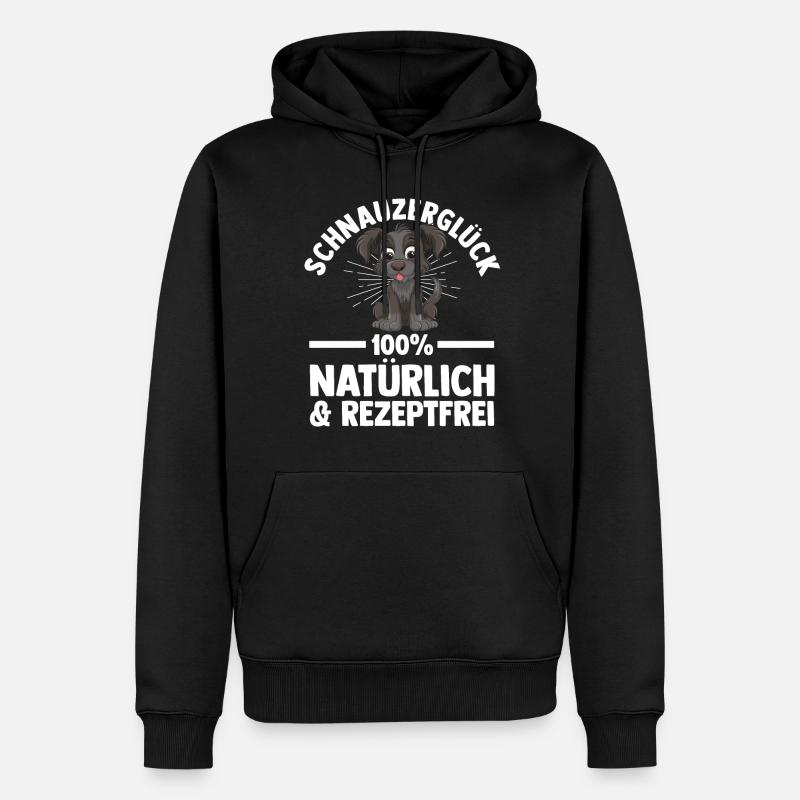 Schnauzer géant Schnauzer chien - Sweat à capuche Premium bio Homme - noir