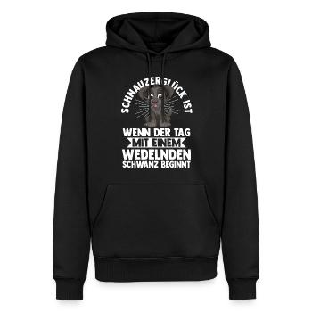 Riesenschnauzer Hund Schnauzer - Männer Premium Bio Hoodie - Schwarz - Vorne - Nico (187cm)
