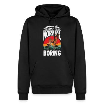 Funny zookeeper okapi lover - Men’s Premium Organic Hoodie - black - Front - Nico (187cm)