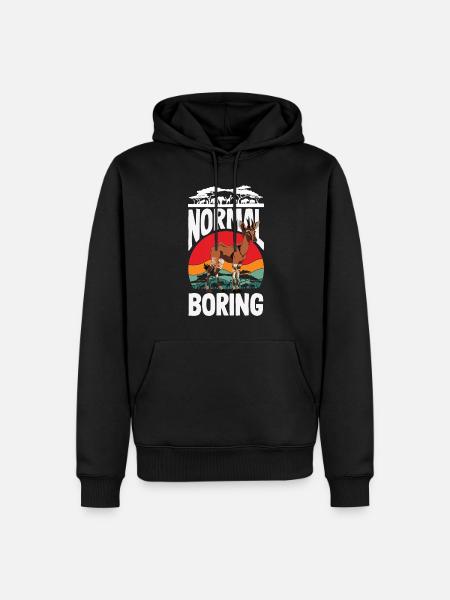 Funny zookeeper okapi lover - Men’s Premium Organic Hoodie - black