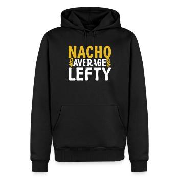 Left Handers Gifts - Männer Premium Bio Hoodie - Schwarz - Vorne - Nico (187cm)