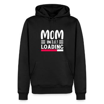 I went from mom to mom to be great - Men’s Premium Organic Hoodie - black - Front - Nico (187cm)