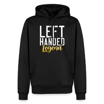Left Handers Gifts - Männer Premium Bio Hoodie - Schwarz - Vorne - Nico (187cm)