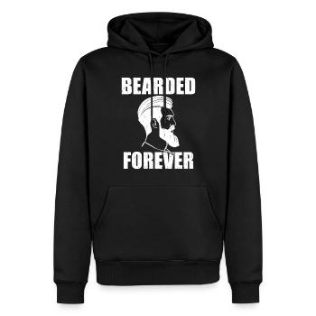 Giftidea Beard Men - Männer Premium Bio Hoodie - Schwarz - Vorne - Nico (187cm)