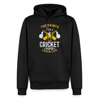 Cricket Game Cricket Sport - Sexy Cricket Player - Männer Premium Bio Hoodie - Schwarz - Vorne - Nico (187cm)