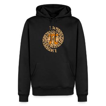 The Mathematical Number Pi 3.14 Mathematics PI - Männer Premium Bio Hoodie - Schwarz - Vorne - Nico (187cm)